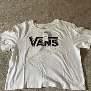 vans white shirt size small never worn